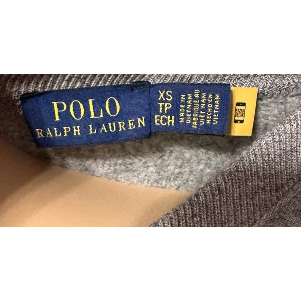 Ralph Lauren Limited Edition Polo Bear Women Gray Sweatshirt Size XS Blue Label